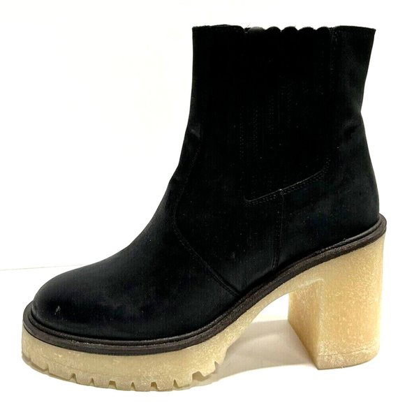 Free People Womens James Chelsea Boot Black Size EU38.5 M US8.5 - Picture 1 of 6